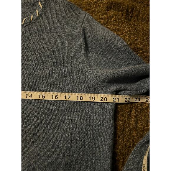 Vintage breckenridge cardigan Christmas sweater winter holiday snowman pockets L - Picture 6 of 9